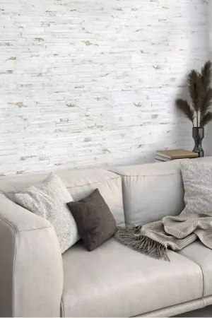 Bon Plan carrelage parement THUY BLANCO 32 x 89 cm effet pierre